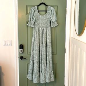 PinkBlush Vine&Love Maternity Mint Animal Print Dress Size M worn once!